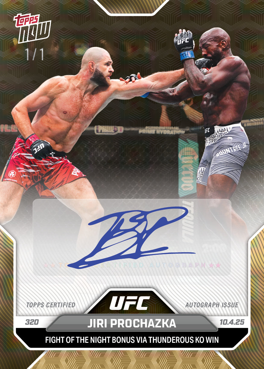 Jiri Prochazka - 2025 UFC Topps NOW® - Card 33
