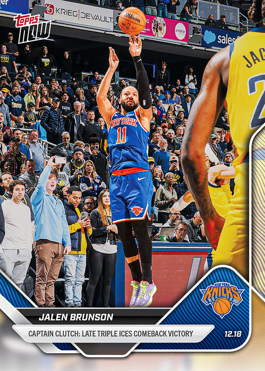 Jalen Brunson - 2025-26 NBA Topps NOW® - Card 91